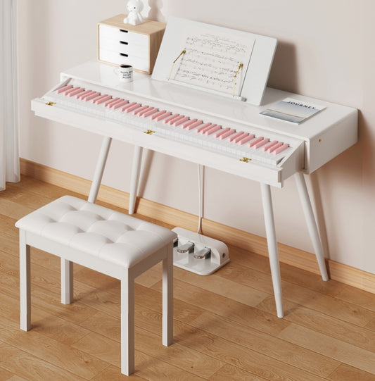 LANDTOM 88-Key Heavy Hammer Beginner Electric Piano Drawer Type Home Desk Electronic Piano