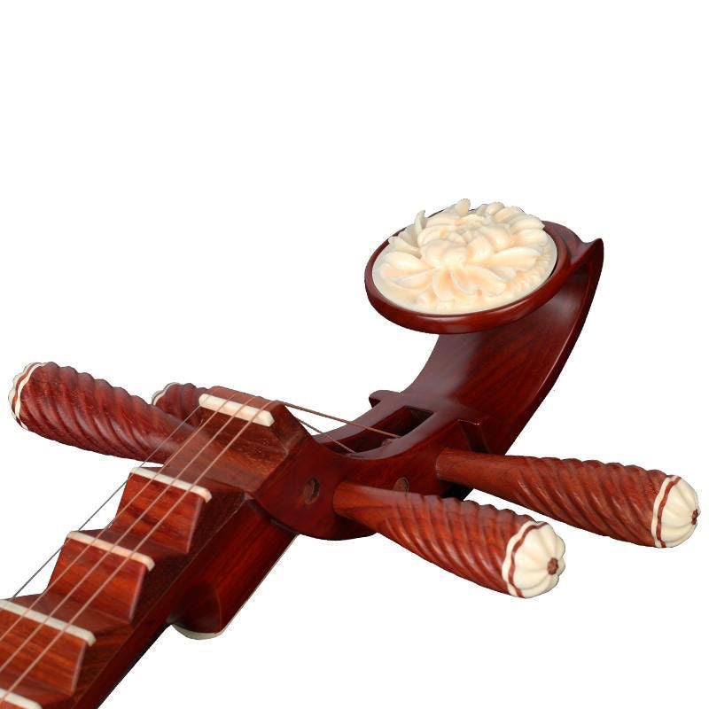 LANDTOM Yuehai Adult's African Rosewood Pipa 912-2 For Beginners, Amateurs, Performances, Professional Grade Examinations
