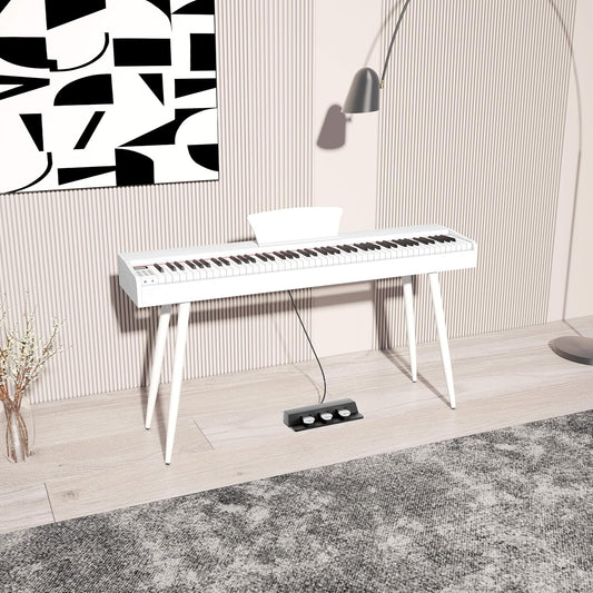 LANDTOM 88-Key Heavy Hammer Beginner Electric Piano Drawer Type Home Desk Electronic Piano