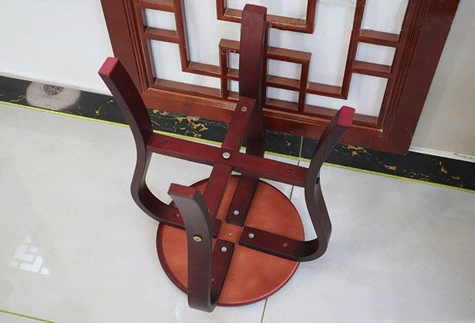 LANDTOM Sturdy Stool Guzheng Stool Solid Wood Guzheng Round Stool Single Piano Stool Antique Mahogany Stool Chinese Style Stool Stool Removable Instrument Stool