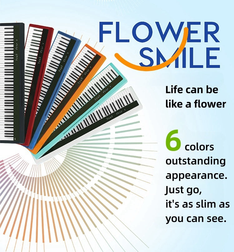 LANDTOM Intelligent 88-Key Heavy Hammer Amoy Series Digital Piano A100 Portable Electric Piano for Children Beginners and Professionals to Play Home and Outdoors