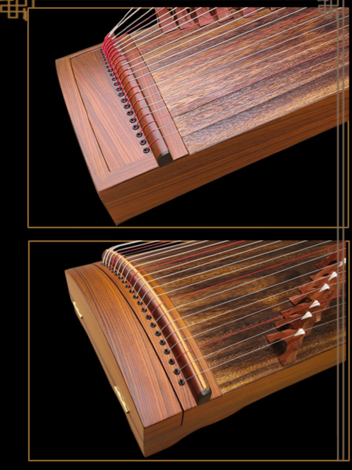 LANDTOM A210 Professional Performance Grade Dalbergia Odorifera Travel Guzheng 100CM Little Wish Mini Small Guzheng