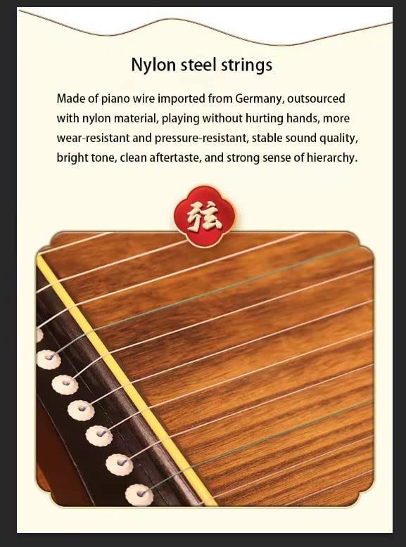 LANDTOM Guzheng Finger Trainer with Full Accessories/Guzheng Code/Backpack, Suitable for Professional/Adult/Beginner/Children 21 Strings (Anti-skip board)