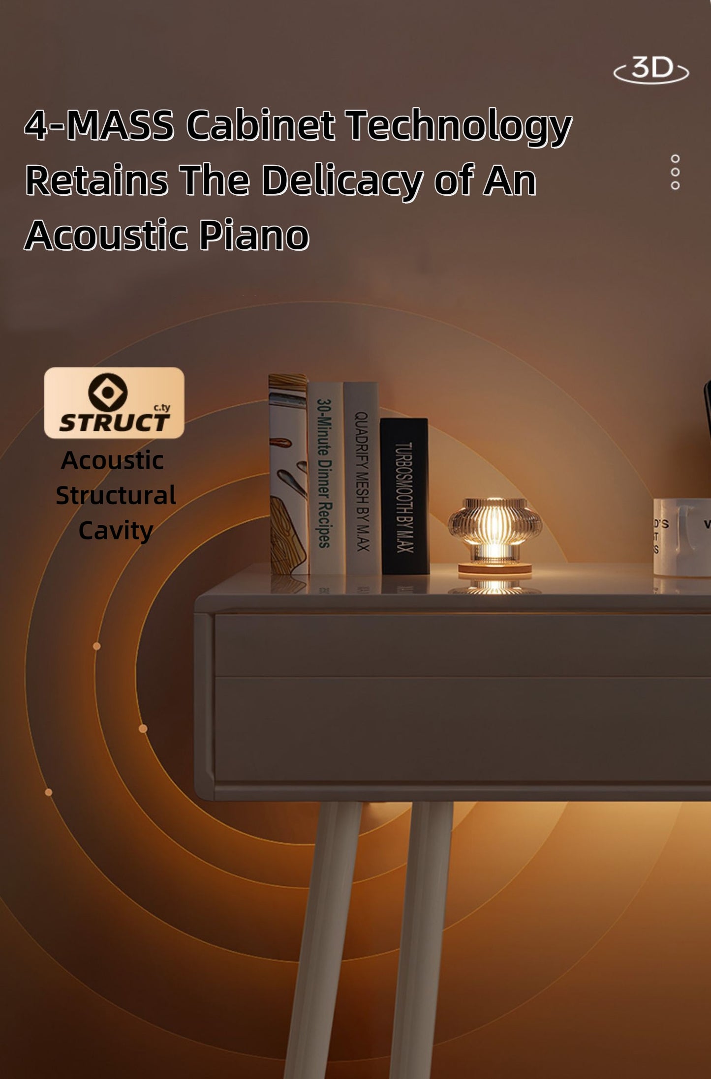 LANDTOM 88-Key Heavy Hammer Beginner Electric Piano Drawer Type Home Desk Electronic Piano