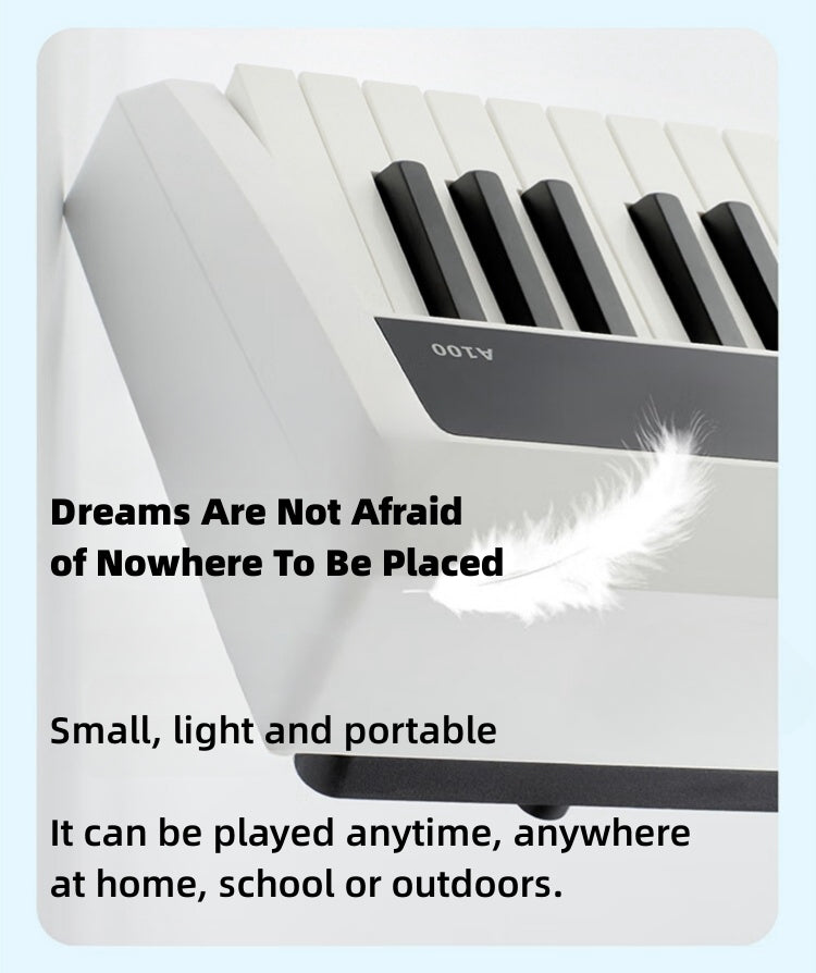 LANDTOM Intelligent 88-Key Heavy Hammer Amoy Series Digital Piano A100 Portable Electric Piano for Children Beginners and Professionals to Play Home and Outdoors