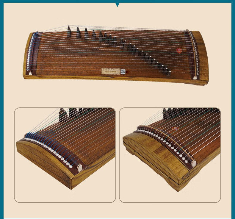 LANDTOM Longfeng(龙凤) 600A-1 Professional Performance Grade Paulownia Travel Guzheng 100CM Xiaotong Mini Small Guzheng