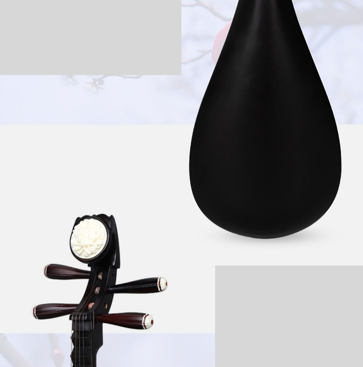 LANDTOM Yuehai Child's Hard Wood Pipa 901 For Children Beginners, Kid Amateurs