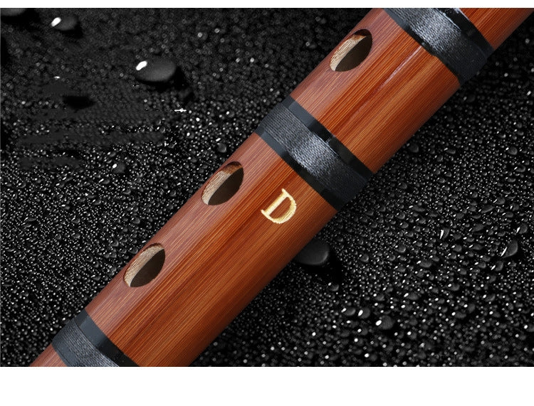 LANDTOM Flute Dizi Pluggable Handmade Traditional Chinese Instrument with Bamboo Membrane