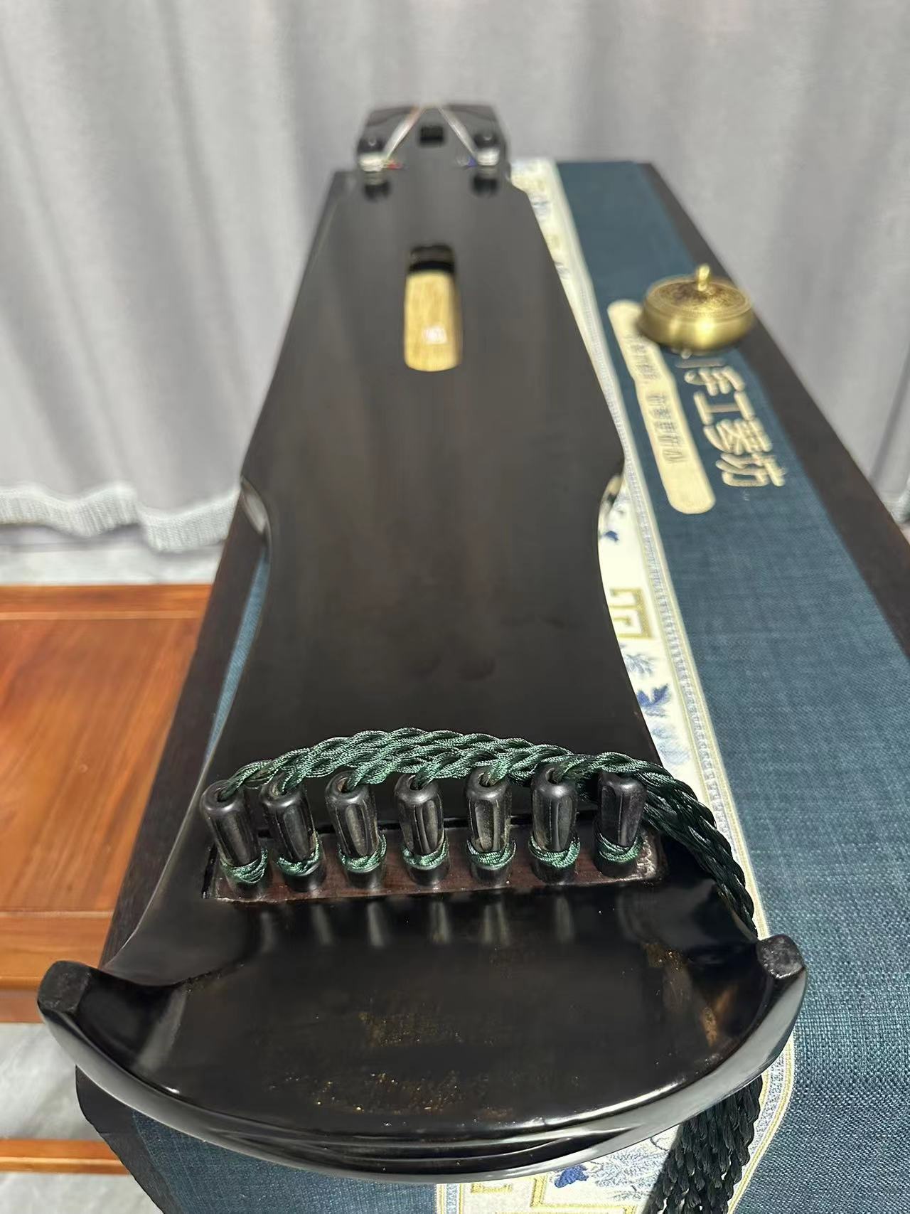 LANDTOM High-Level/Concert level pure handmade Zhongni style 100+ years aged wood Guqin/Chinese zither by famous master