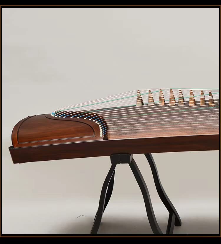 LANDTOM Professional/Concert Ebony Guzheng (163cm) of Plain style for senior, specialists, beginner with a buget