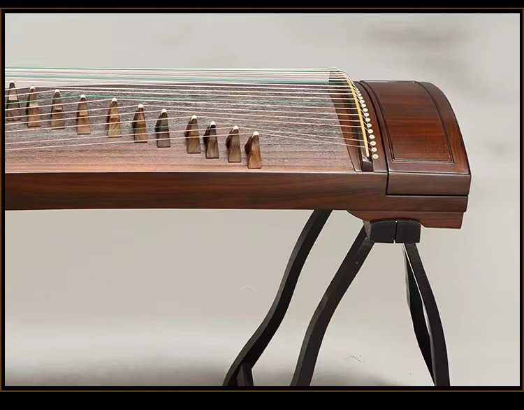 LANDTOM Professional/Concert Ebony Guzheng (163cm) of Plain style for senior, specialists, beginner with a buget