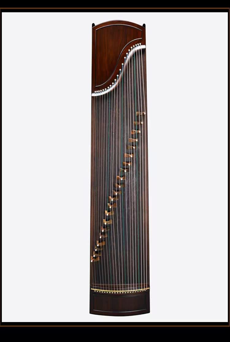 LANDTOM Professional/Concert Ebony Guzheng (163cm) of Plain style for senior, specialists, beginner with a buget