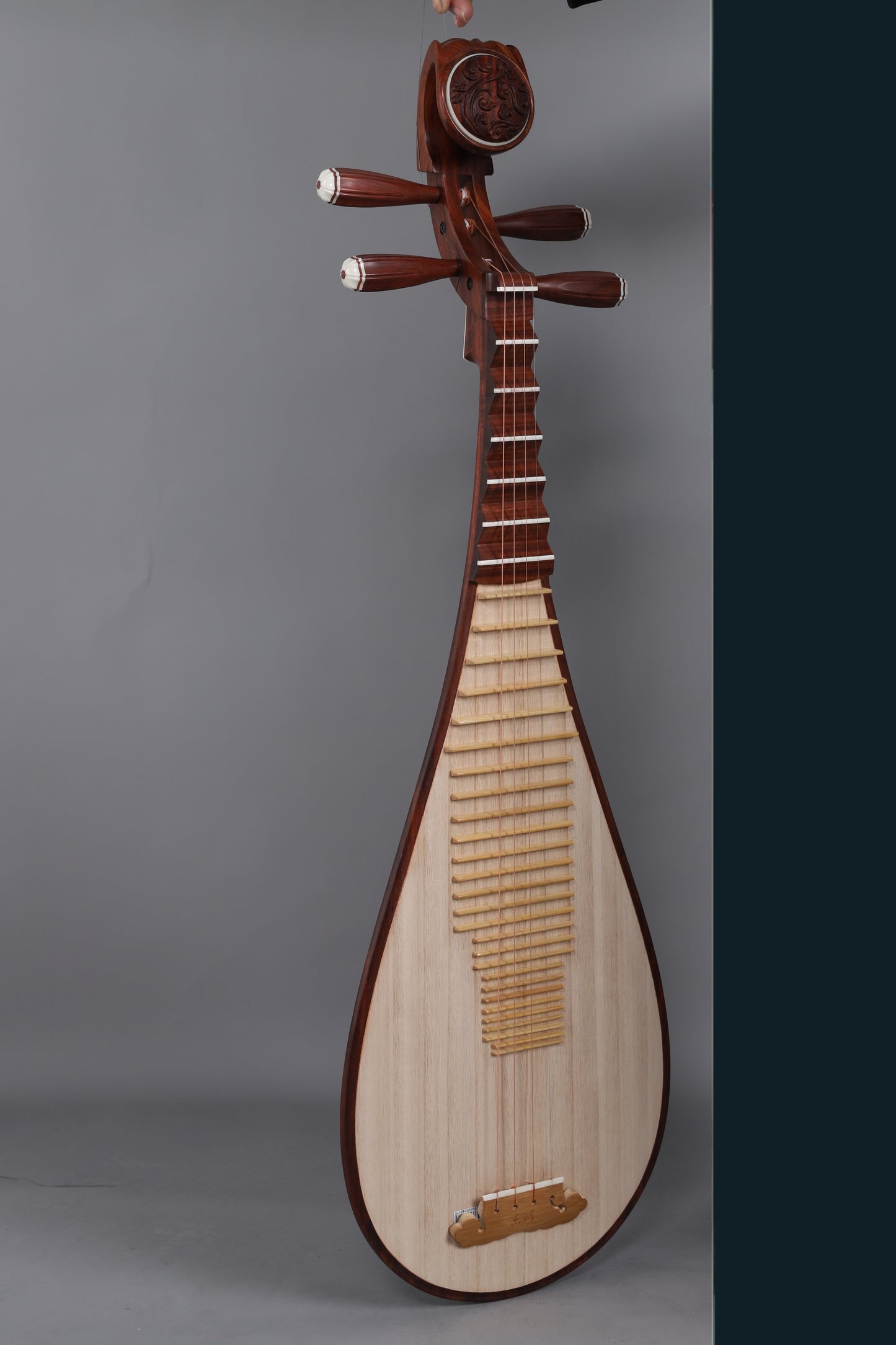 LANDTOM Yuehai Adult's Grade-A Zambian Rosewood (Pterocarpus tinctorius) Pipa 9116JZ-1 Designed for professional pipa performances elite-level players and collectors