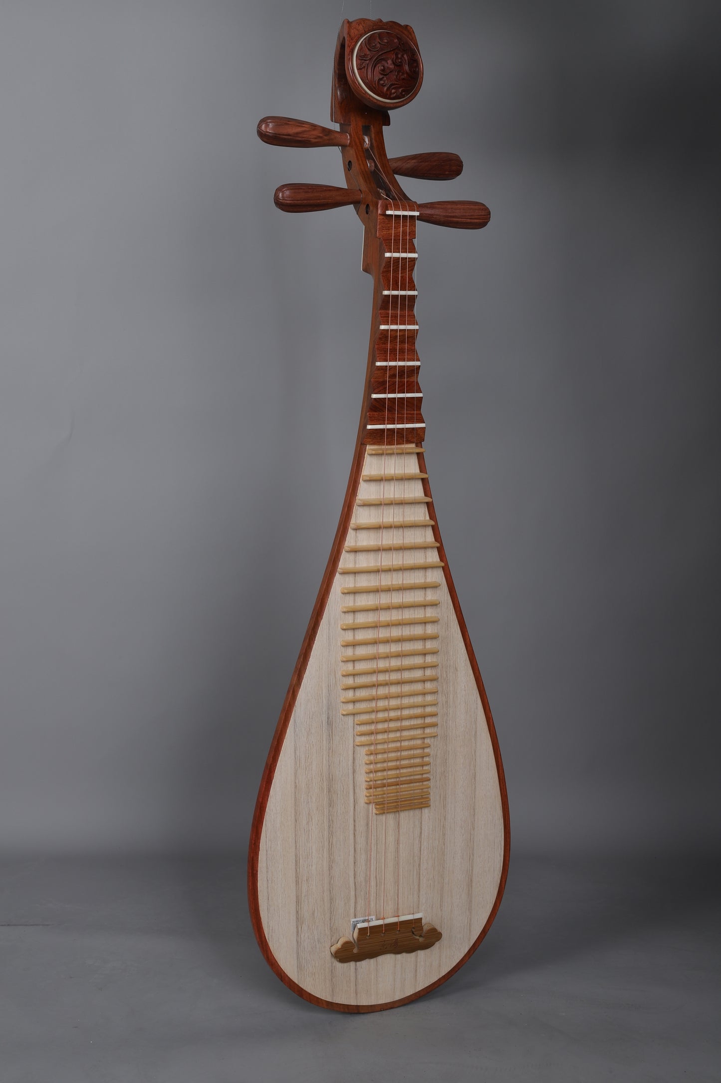LANDTOM Yuehai Adult's Pterocarpus macrocarpus (Burma Padauk / Big-fruited Padauk) Pipa 9119 Designed for pipa performances and professional-grade examinations