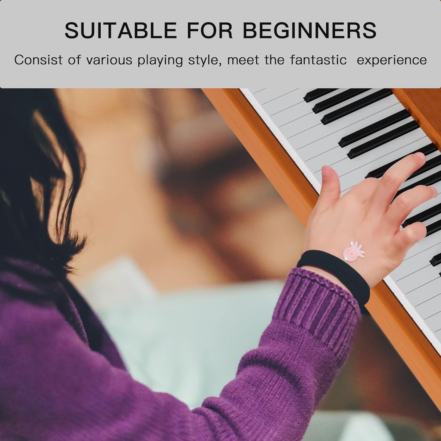 LANDTOM DD8819 88-Key Drawer Digital Keyboard Piano with Stool, Wooden Electric Hammer Weighted Full Size Keyboard Piano With 3-Pedal, MIDI Connection, Multi-Functional Keyboard and Stand