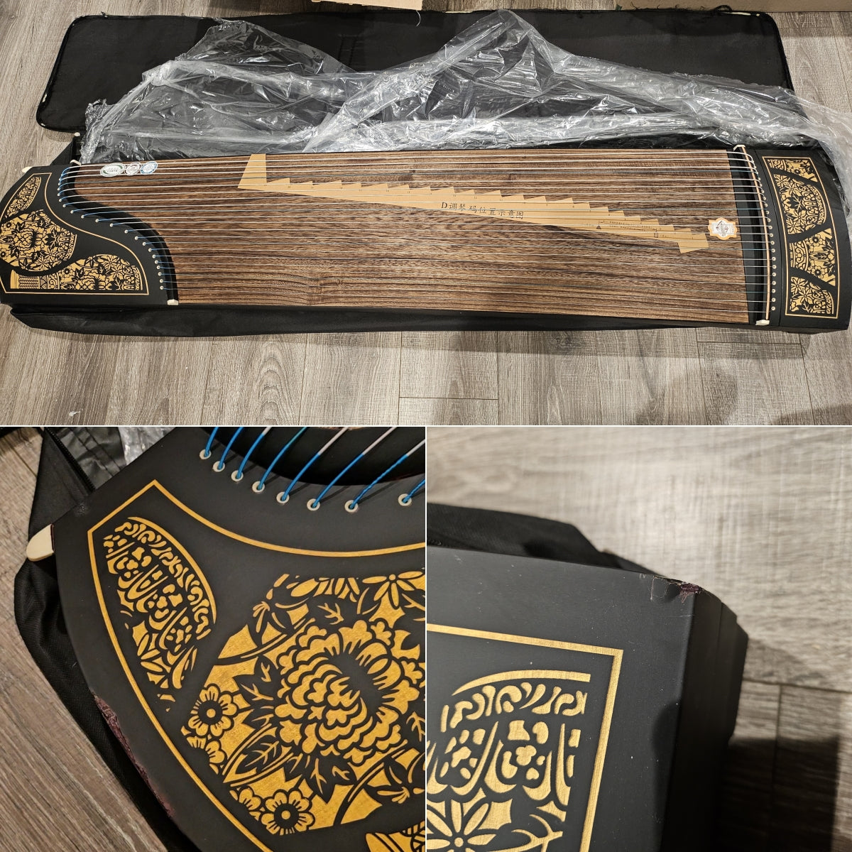 LANDTOM® Professional Paulownia Guzheng (163cm) for Adults/Children/beginner/Intermediate