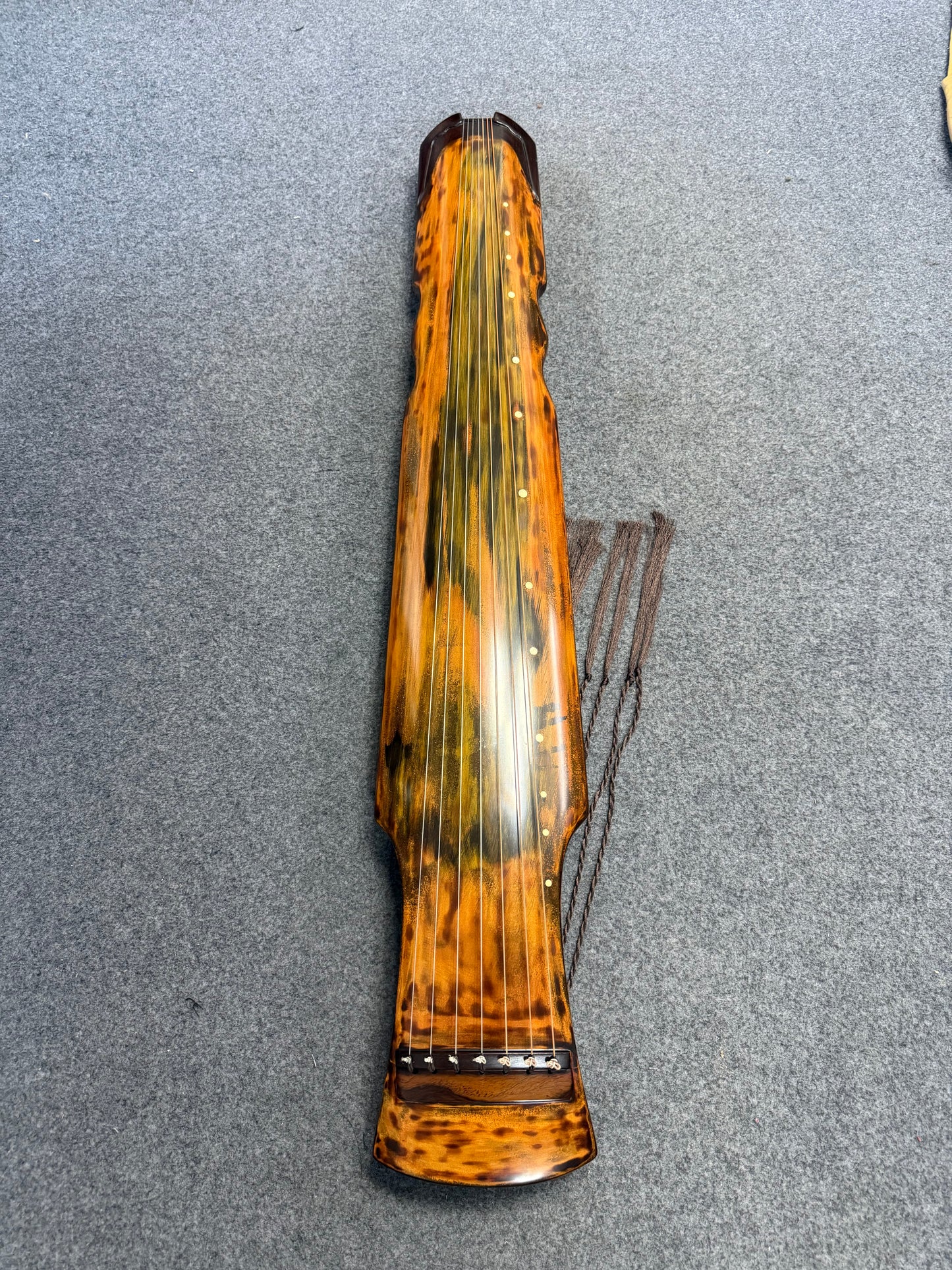 LANDTOM High-Level/Concert level pure handmade Fuxi style 100+ years Fir(杉木)Guqin/Chinese zither by famous master