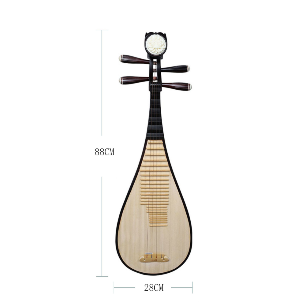LANDTOM Yuehai Child's Hard Wood Pipa 901 For Children Beginners, Kid Amateurs
