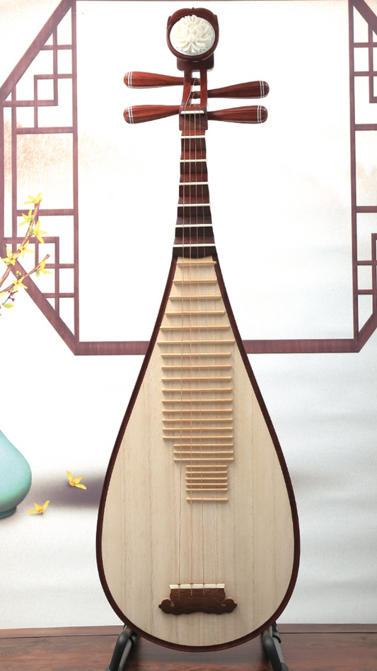 LANDTOM Top-grade Rosewood/African Redwood Chinese Lute Traditional National Stringed Instrument PiPa made by famous pipa masters Tianjianzhuang