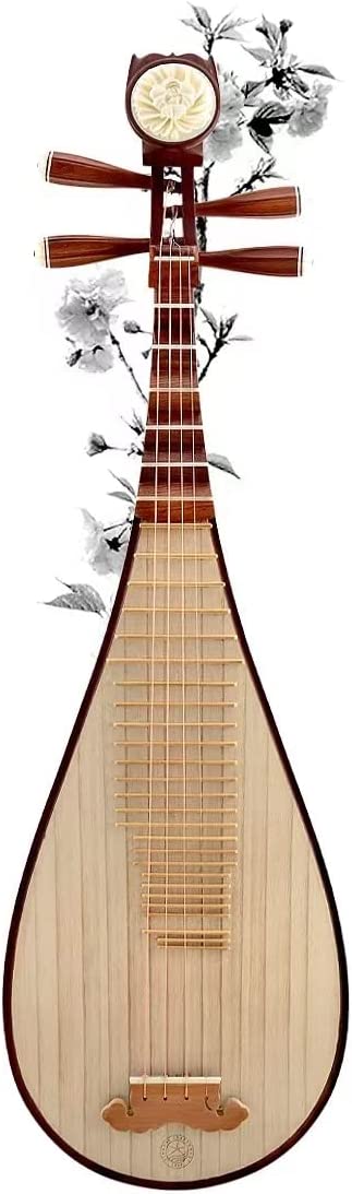 LANDTOM Professional Xing Hai brand Rosewood-Dalbergiaoliveri (老酸枝/学名奥氏黄檀) Chinese Lute Traditional Stringed Instrument PiPa for Adults 8914-1…