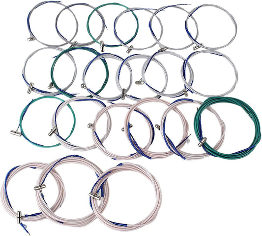 LANDTOM Chinese Guzheng Accessory Steel Wire and Nylon Guzheng String Pack of 1-5#