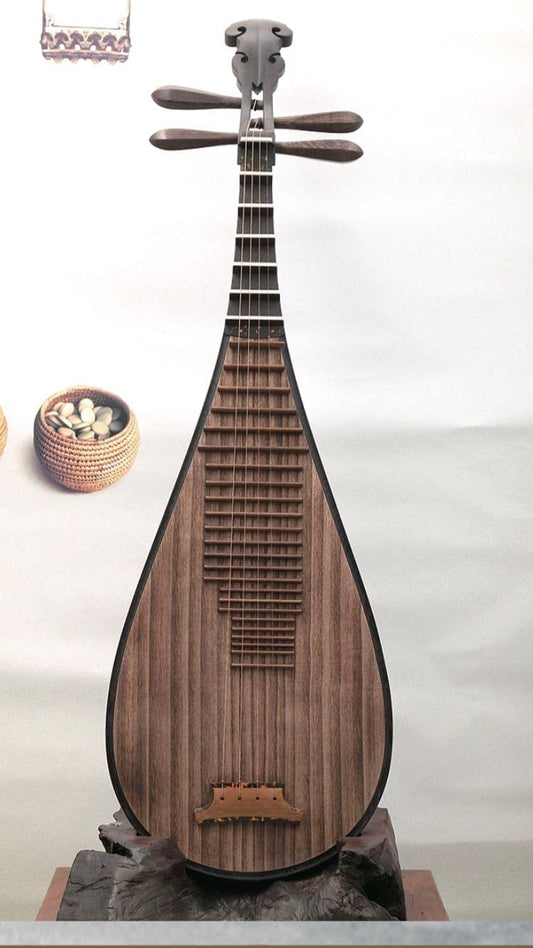 LANDTOM Concert level chicken-wing wood  Chinese Pipa/Chinese Stringed lute with back-to-ancients style made by famous pipa master Tian JIanzhuang