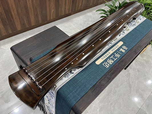 LANDTOM High-Level/Concert level pure handmade Fuxi style 100+ years Fir(杉木）Guqin/Chinese zither by famous master