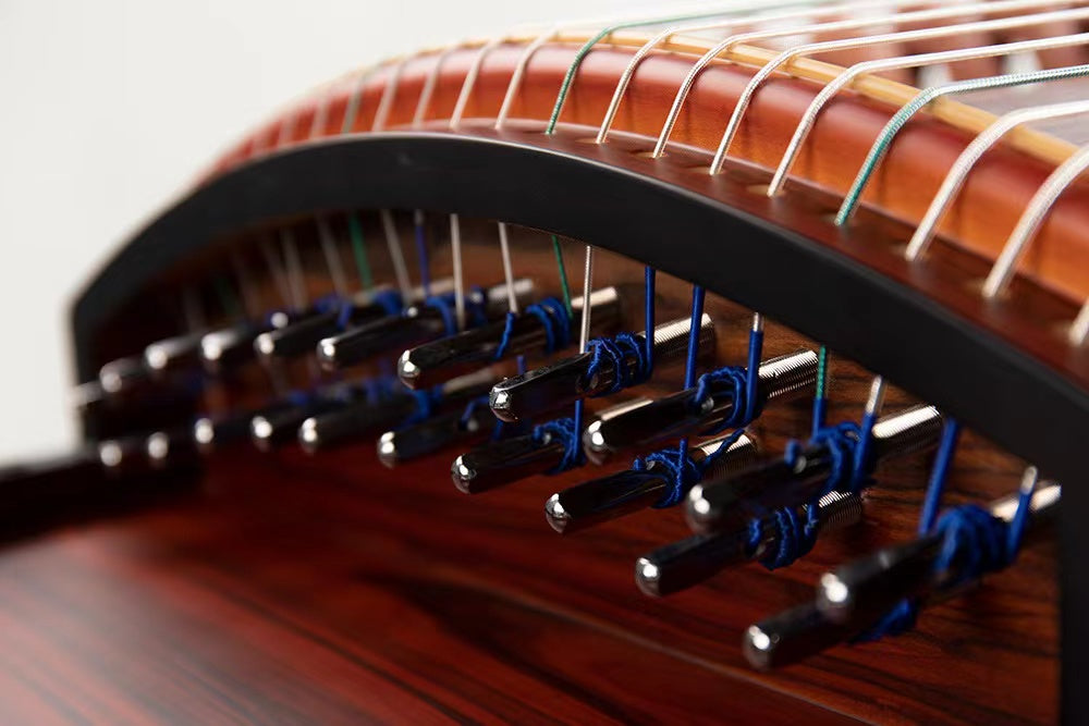 LANDTOM High level Dalbergia cochinchinensis(酸枝木)Wood Guzheng(163cm) with Hand-Carved Craftwork For Adults/Children/Senior/Intermediate/Beginner (A)