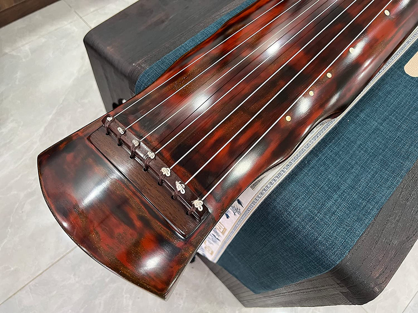 LANDTOM High Level/Concert level pure handmade Fuxi style 100 years Fir(杉木)Guqin/Chinese zither by famous master