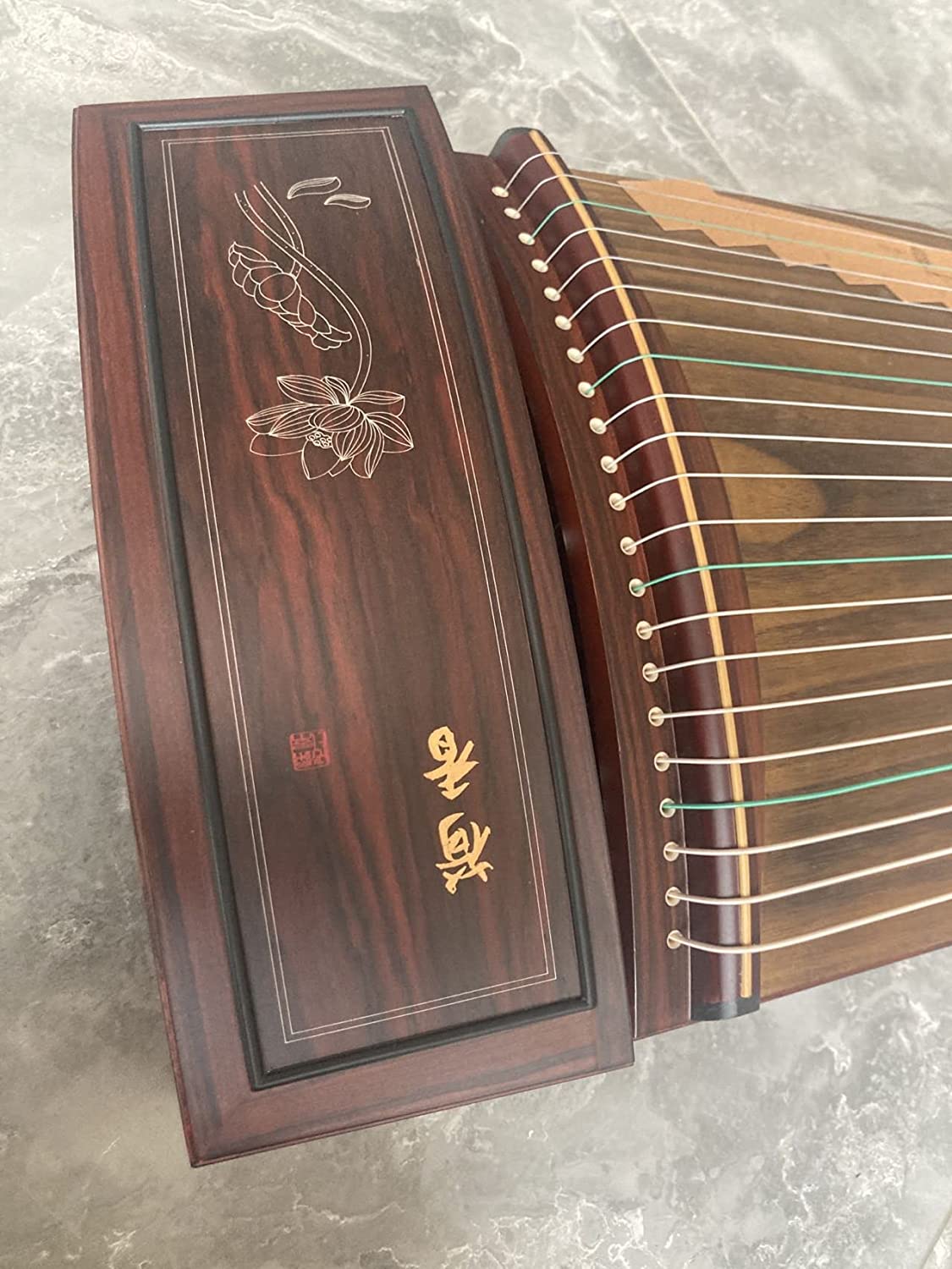 LANDTOM Professional Paulownia Guzheng (163cm) for Adults/Beginner/Intermediate (Paulownia) (A)…