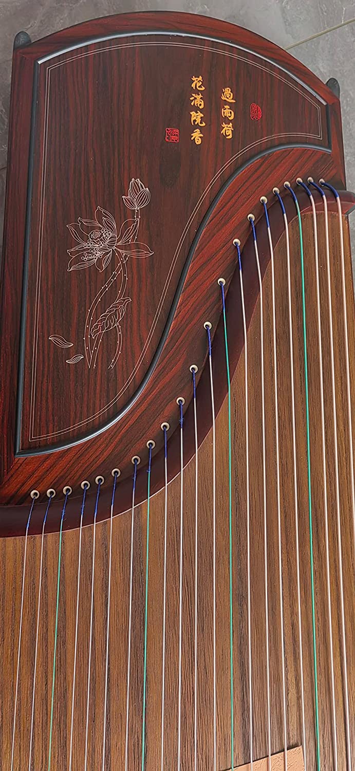 LANDTOM Professional Paulownia Guzheng (163cm) for Adults/Beginner/Intermediate (Paulownia) (A)…