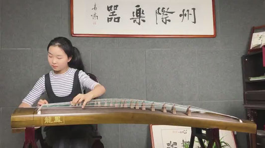 LANDTOM High Level Dragon and Phoenix Solid Nanmu with Plain Picture Guzheng (163cm) for Adults/Children/Senior/Intermediate/Beginner(N0.8813) …