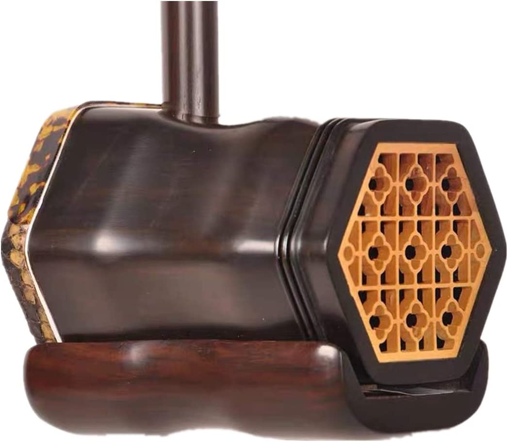 LANDTOM Old Rosewood(From Ming and Qing Dynasties) Erhu Chinese 2-string Violin Fiddle Musical Instrument + Free Accessories,Concert Level Erhu…