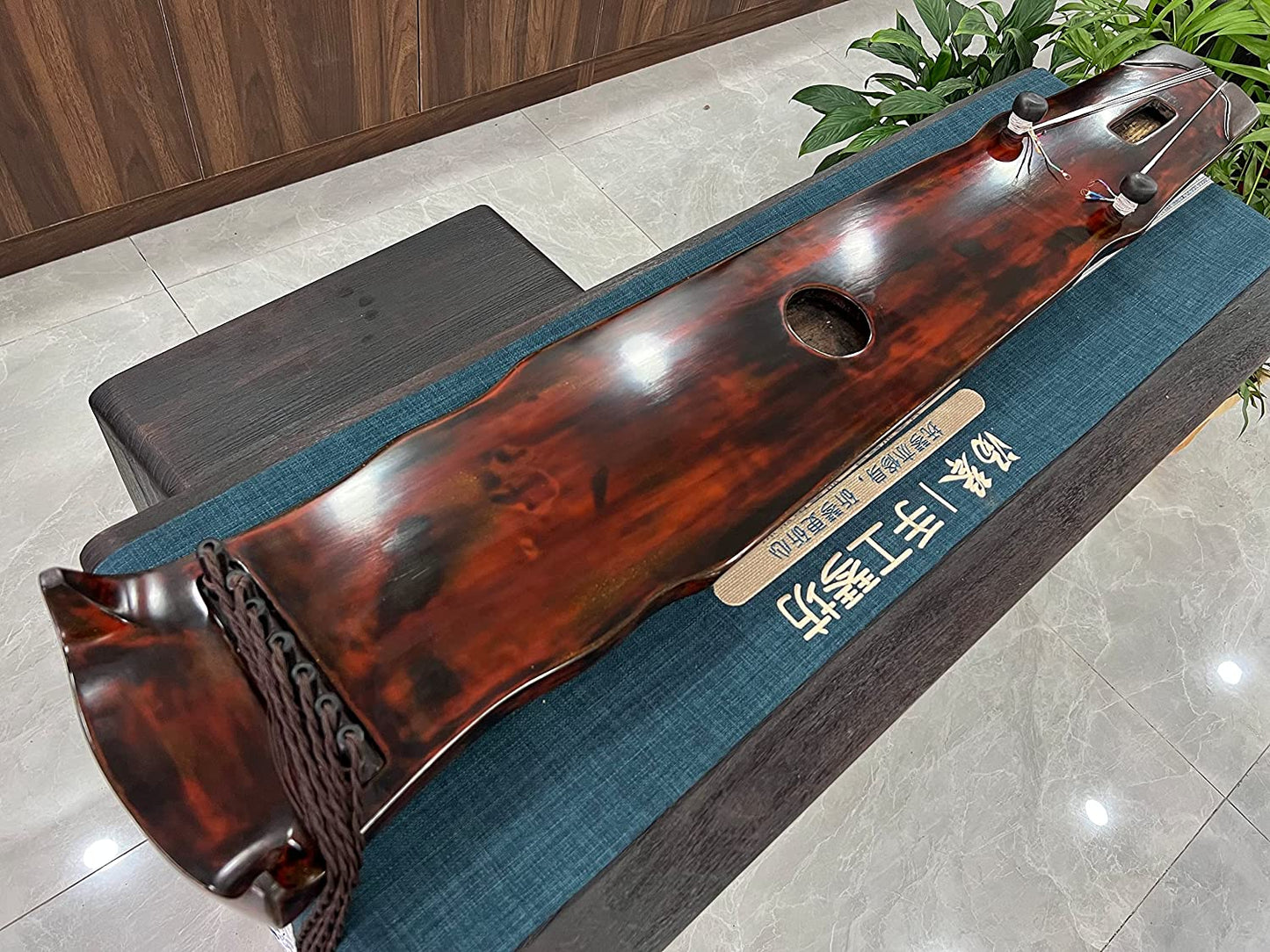 LANDTOM High Level/Concert level pure handmade Fuxi style 100 years Fir(杉木)Guqin/Chinese zither by famous master