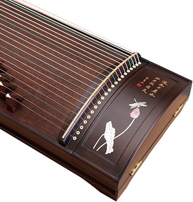 LANDTOM High level Chicken-wing(鸡翅木)Wood Guzheng(163cm) with Hand-Carved Craftwork For Adults/Children/Senior/Intermediate/Beginner…