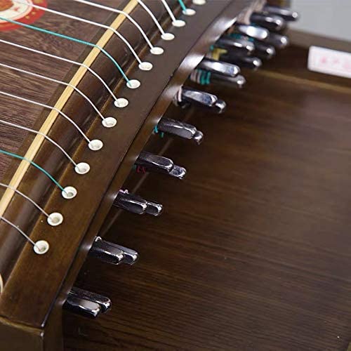 LANDTOM High Level Dragon and Phoenix Solid Nanmu with Plain Picture Guzheng (163cm) for Adults/Children/Senior/Intermediate/Beginner(N0.8813) …