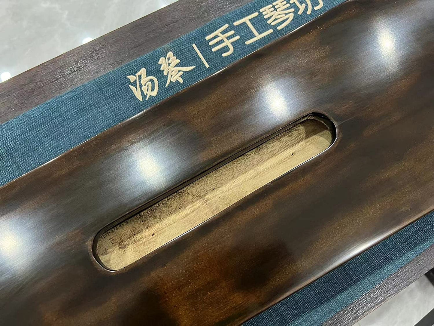 LANDTOM High-Level/Concert level pure handmade Fuxi style 100+ years Fir(杉木)Guqin/Chinese zither by famous master