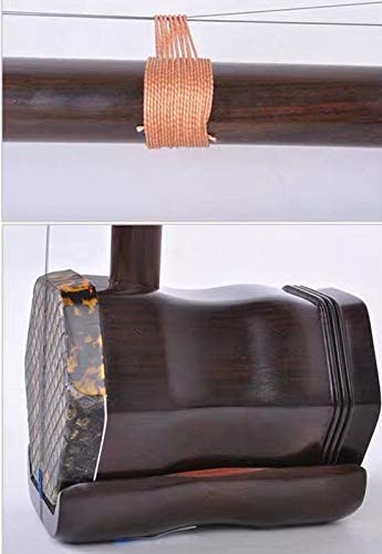 LANDTOM Old Rosewood(From Ming and Qing Dynasties) Erhu Chinese 2-string Violin Fiddle Musical Instrument + Free Accessories,Concert Level Erhu…