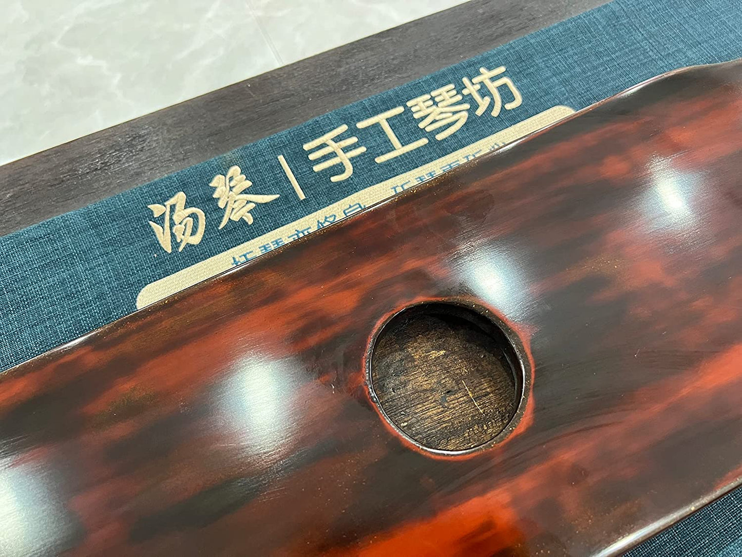 LANDTOM High Level/Concert level pure handmade Fuxi style 100 years Fir(杉木)Guqin/Chinese zither by famous master