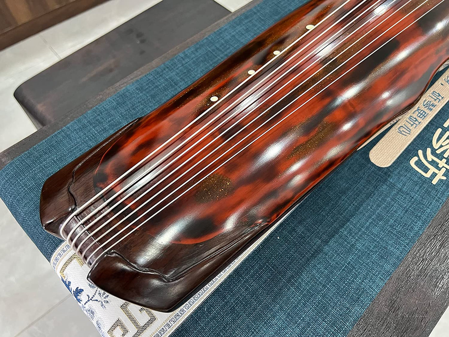 LANDTOM High Level/Concert level pure handmade Fuxi style 100 years Fir(杉木)Guqin/Chinese zither by famous master