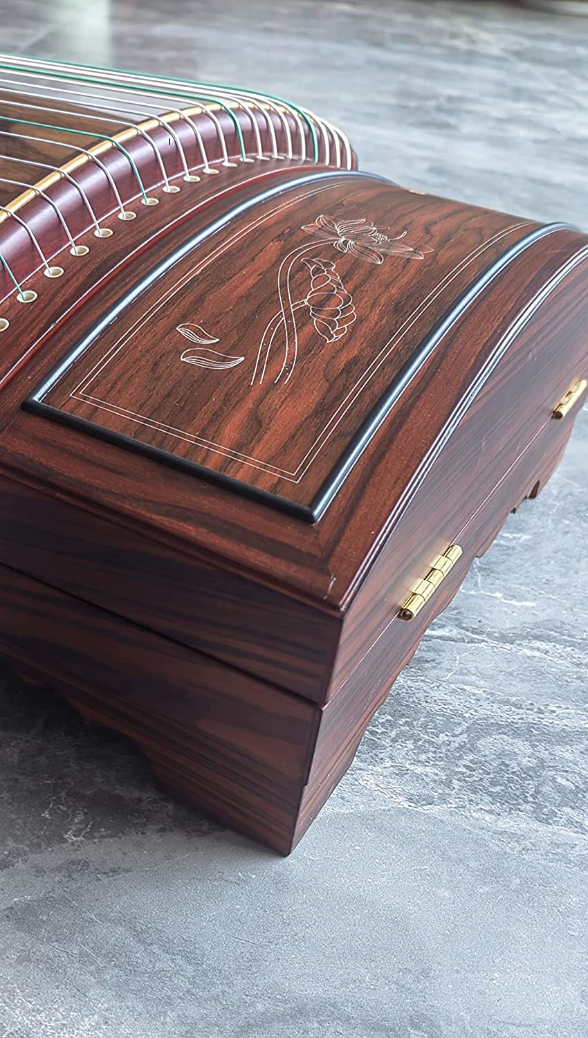 LANDTOM Professional Paulownia Guzheng (163cm) for Adults/Beginner/Intermediate (Paulownia) (A)…