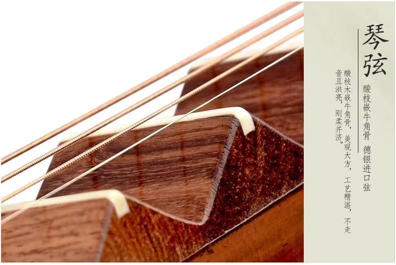LANDTOM Professional Xing Hai brand Rosewood-Dalbergiaoliveri (老酸枝/学名奥氏黄檀) Chinese Lute Traditional Stringed Instrument PiPa for Adults 8914-1…
