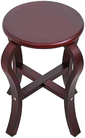 LANDTOM Sturdy Stool Guzheng Stool Solid Wood Guzheng Round Stool Single Piano Stool Antique Mahogany Stool Chinese Style Stool Stool Removable Instrument Stool