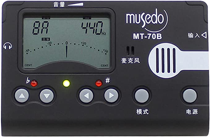 LANDTOM Cherub Musedo MT-80B/70B Electronic Digital LCD Guzheng tuner, Metronome 3 in 1 for Guzheng