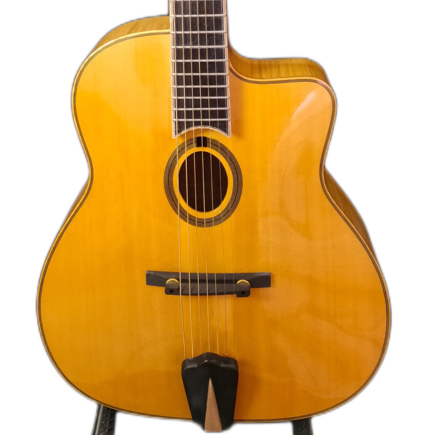 LANDTOM Customizable 3A Solid Maple Jazz Guitar Guitar Acoustic Jazz Classic Guitar