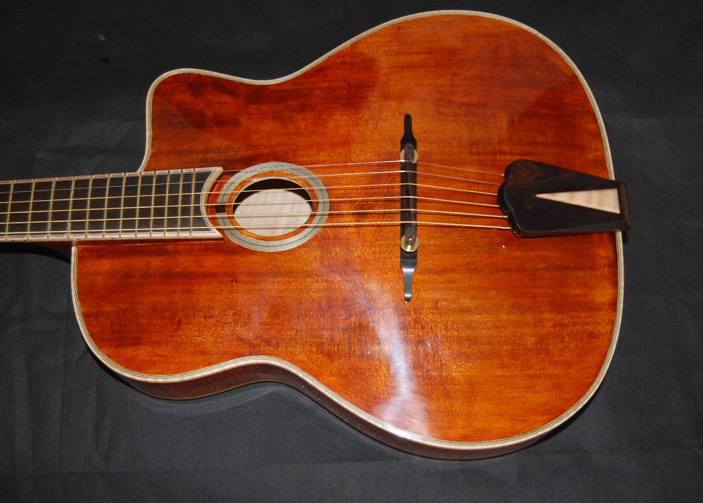 LANDTOM High Quality Handmade Jazz Guitar Antique Color, Customizable Maple Jazz Acoustic Electric Guitar