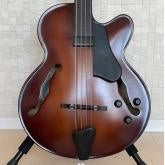 LANDTOM Fully Handmade Maple Neck Ebony Fingerboard Cutaway Archtop Professional Electric Bass Guitar