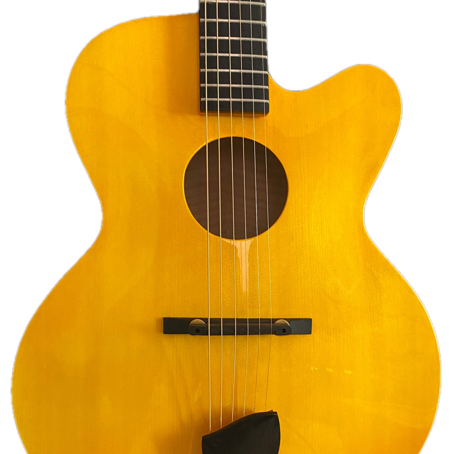 LANDTOM Customizable Handmade 3A Solid Maple Jazz Guitar with Ebony Fingerboard Best Acoustic Product
