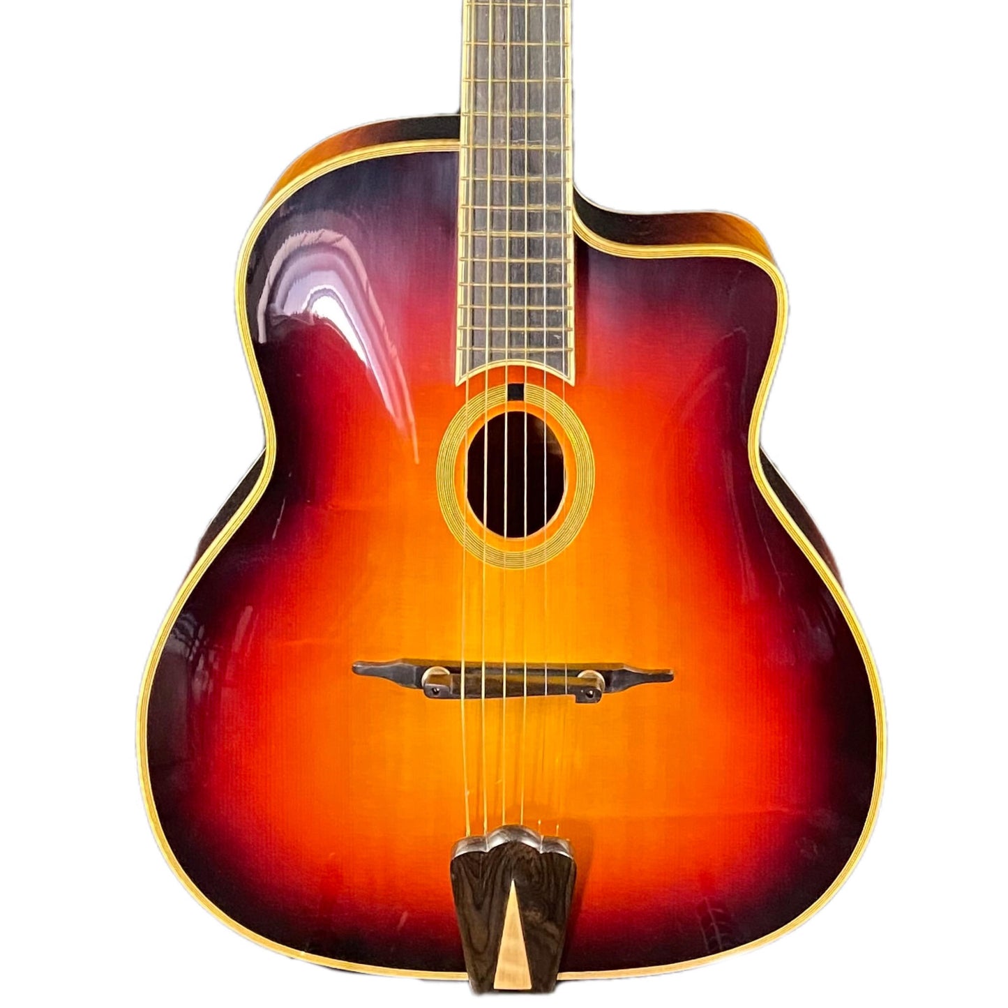 LANDTOM Gypsy Maple Jazz Guitars Customizable Acoustic Guitar- Brown Instruments Musical