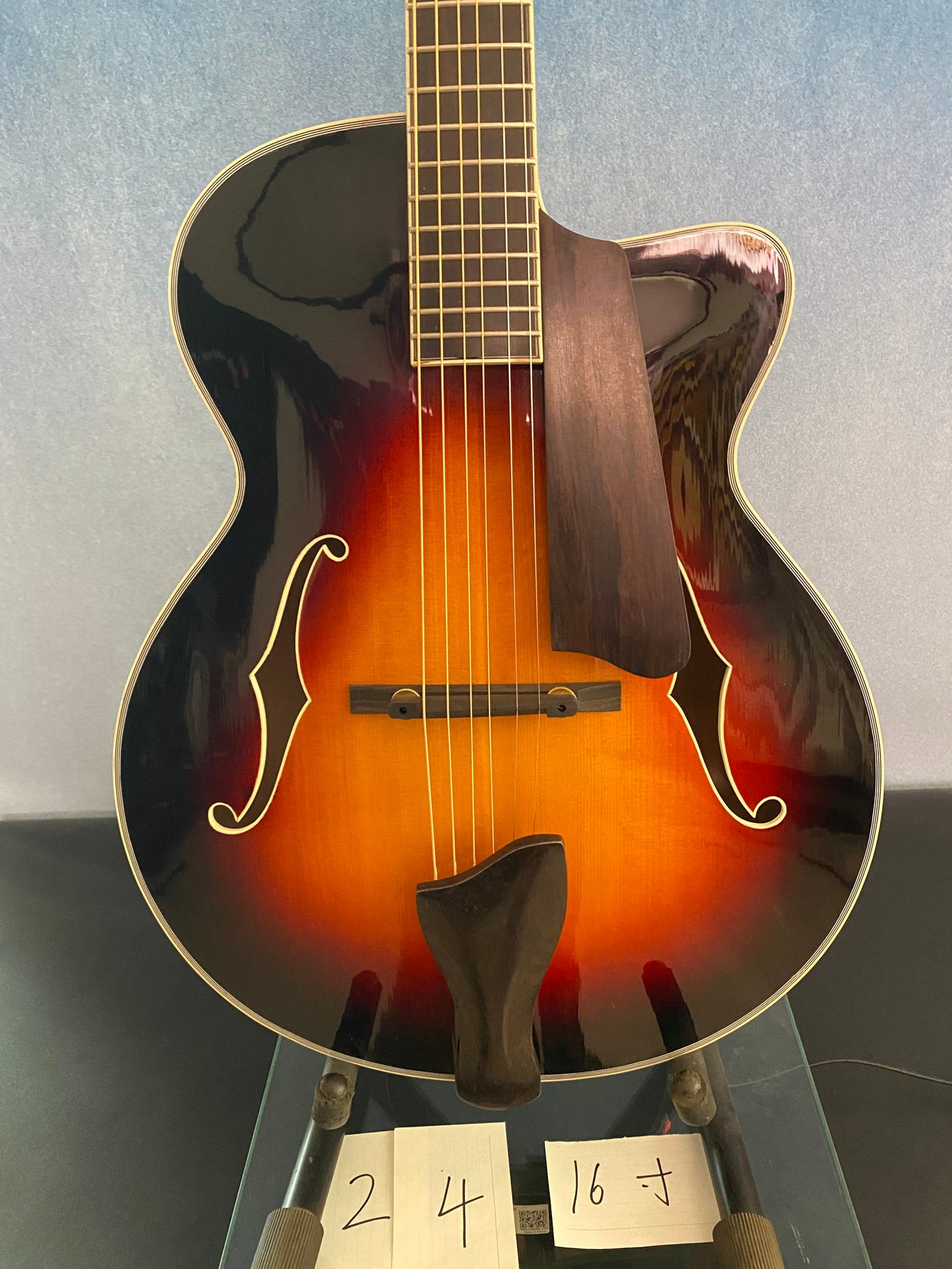 LANDTOM Customizable Handcarved Jazz Guitar Maple Top Maple Body Customizable Electric Guitar Ebony Fingerboard Archtop Professional Performance